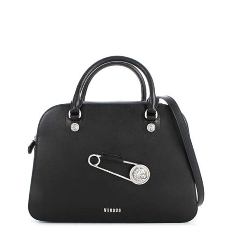 versus versace bowling bag|Leather bowling bag Versus Black in Leather .